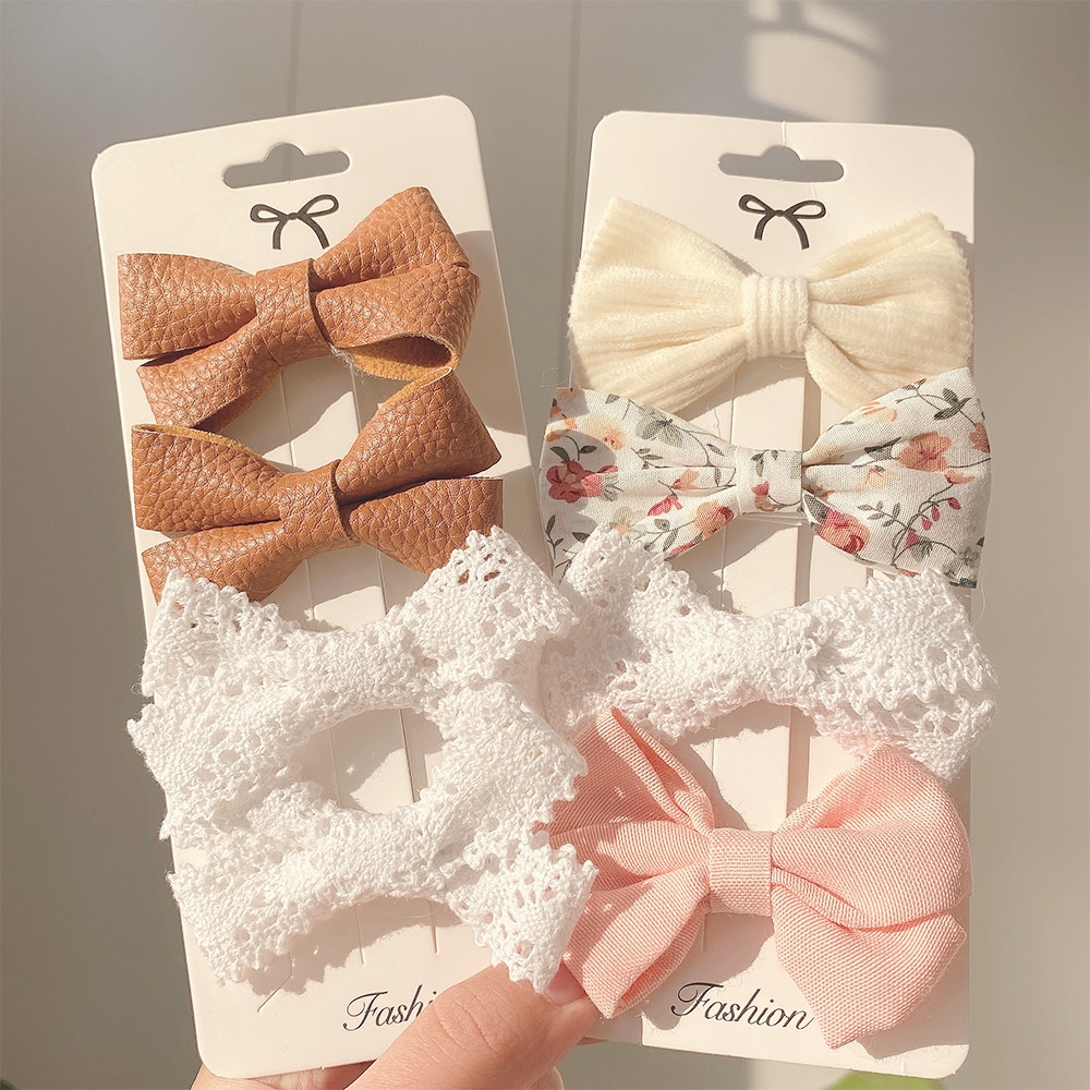 Baby Girl Hair Bows (4 pcs)